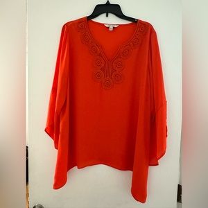 Pioneer woman, extra large, orange shirt